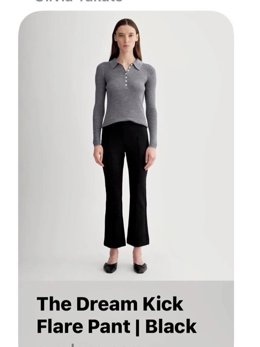 Everlane The Dream Kick Flare Pant Black